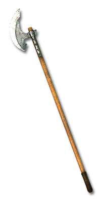 A poleaxe socketed with cham, sur, io and lo to create the Pride runeword