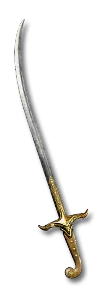 A saber socketed with tir and el to create the Steel runeword